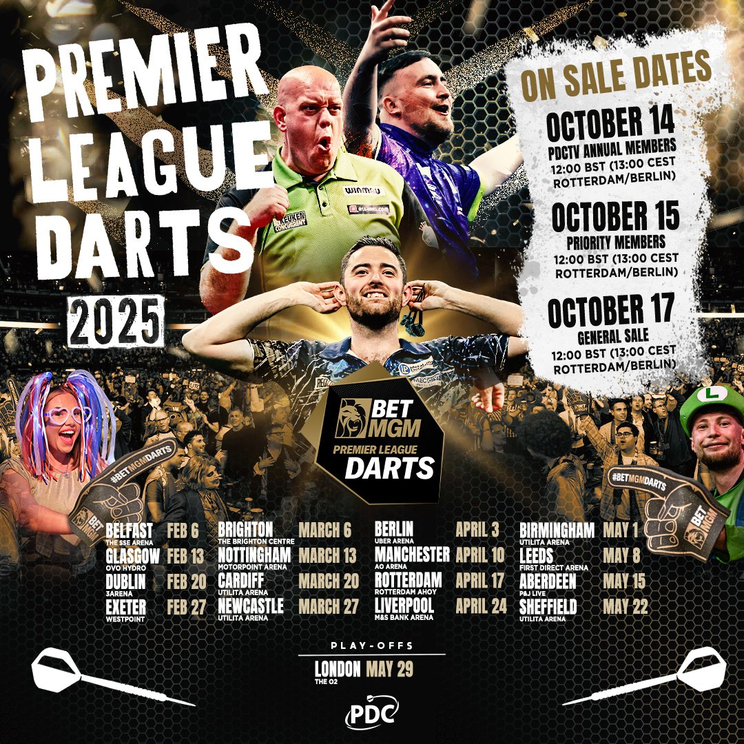 BetMGM Premier League Darts 2025 - Play-Offs - London