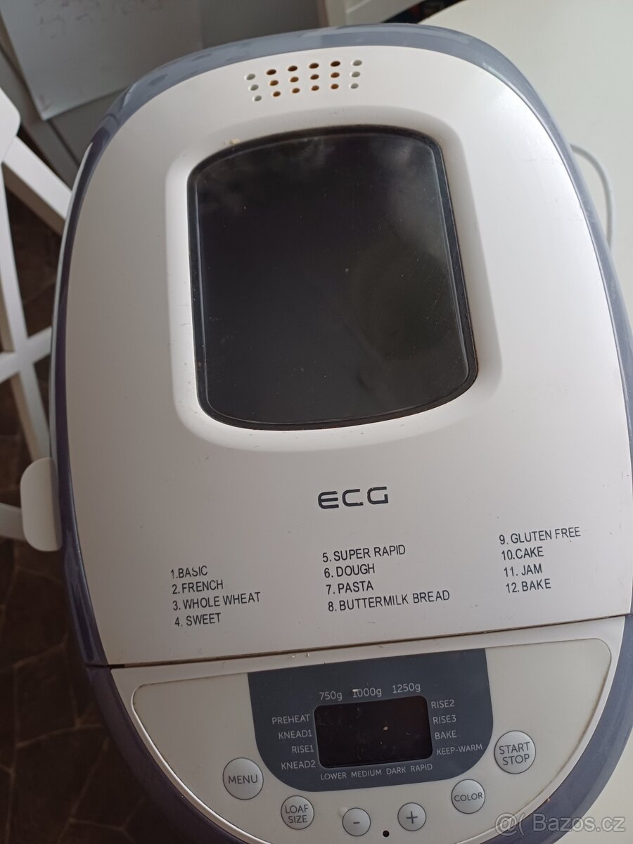 Domácí pekárna chkeba ECG