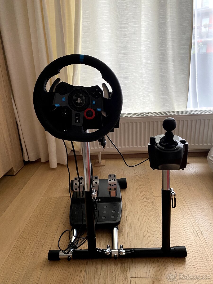 Logitech G29 Driving Force + Shifter + Stojan Wheel Stand