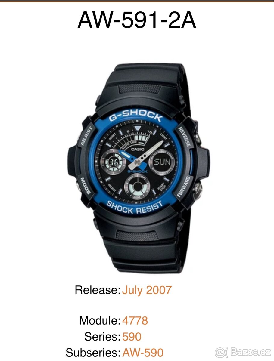 Casio G-Shock AW 590 (591-2A)