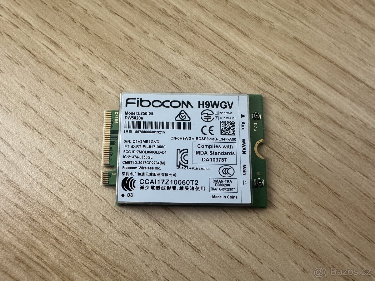 MODEM MODUL LTE KARTA 4G FIBOCOM L850-GL