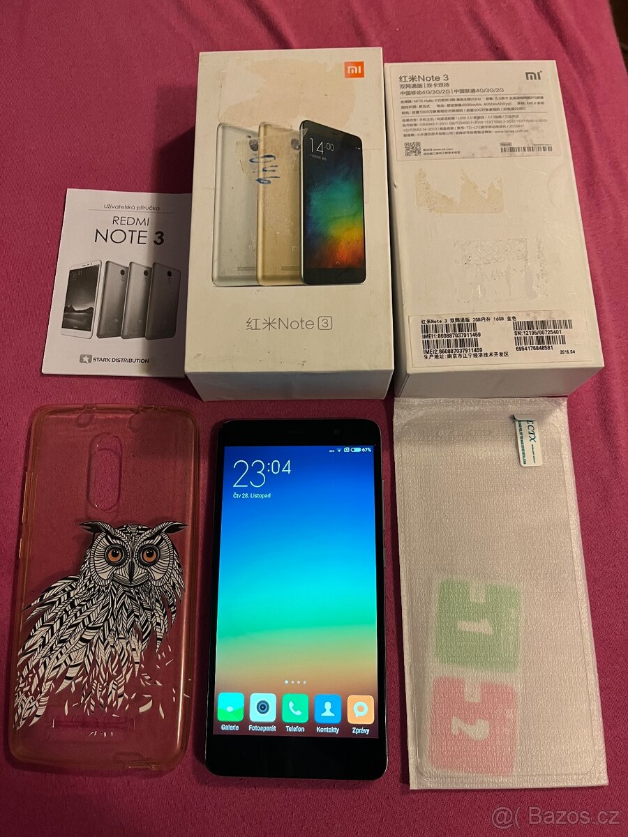 Telefon Xiaomi Redmi Note 3 3/32GB zlaty