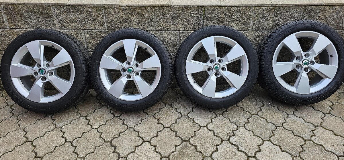 Originál alu Škoda Yeti 5x112 225/50 R17 - 6,5mm