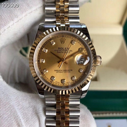 Rolex Datejust Gold Silver