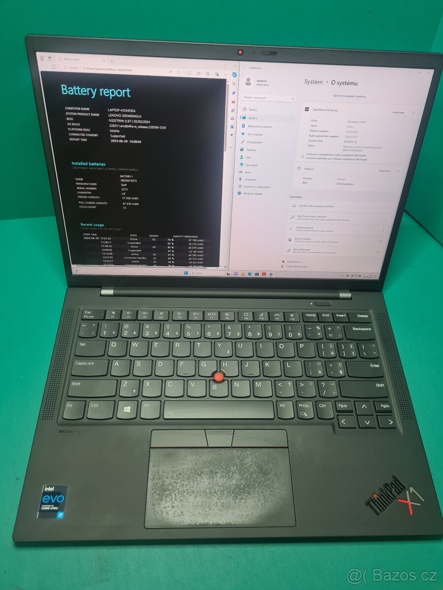 Lenovo Thinkpad X1 Carbon 9g i7-1185g7√16GB/512GB√1r.z√DPH