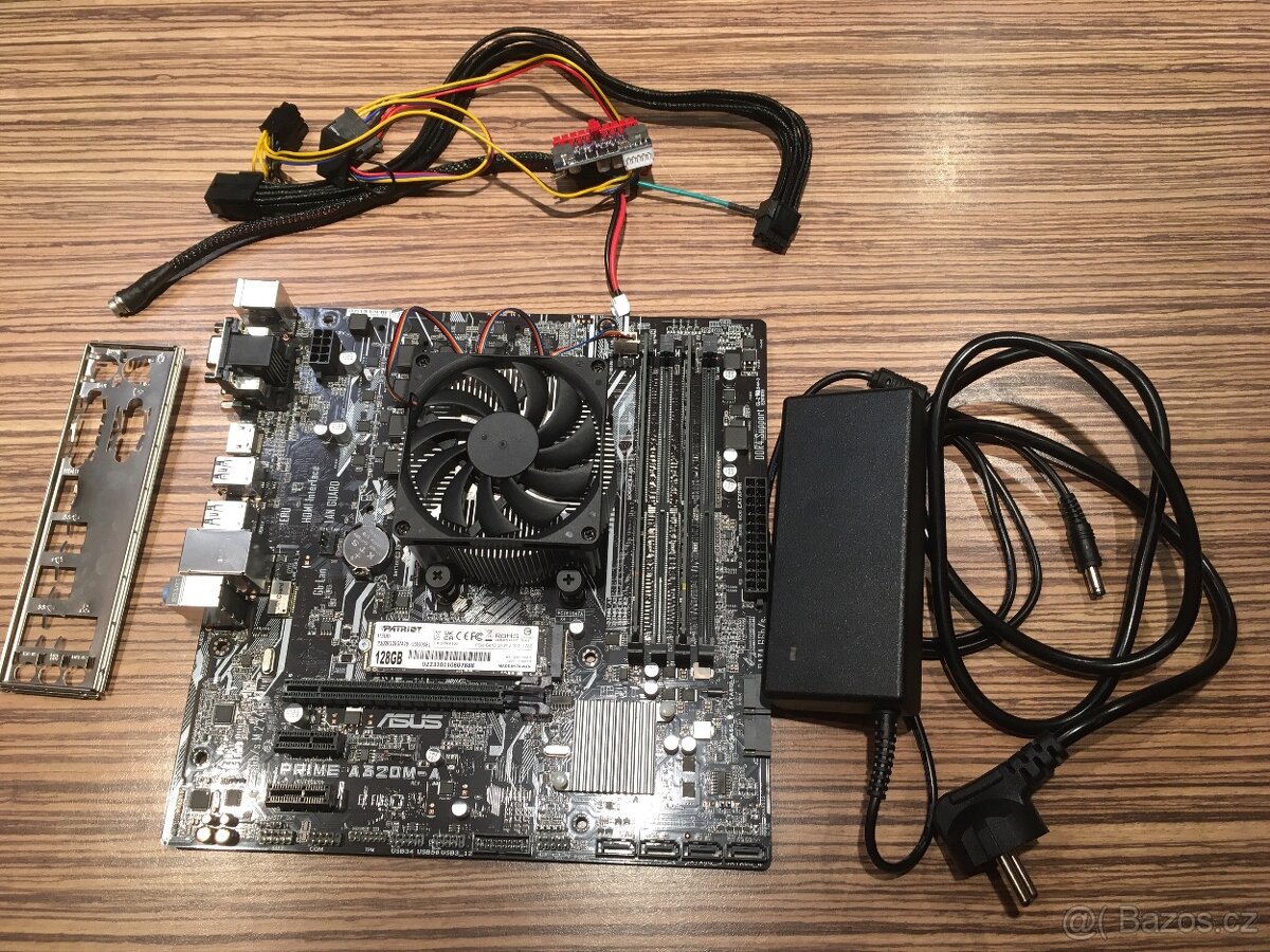 AM4 základní deska, CPU, RAM, iGPU, pico-psu