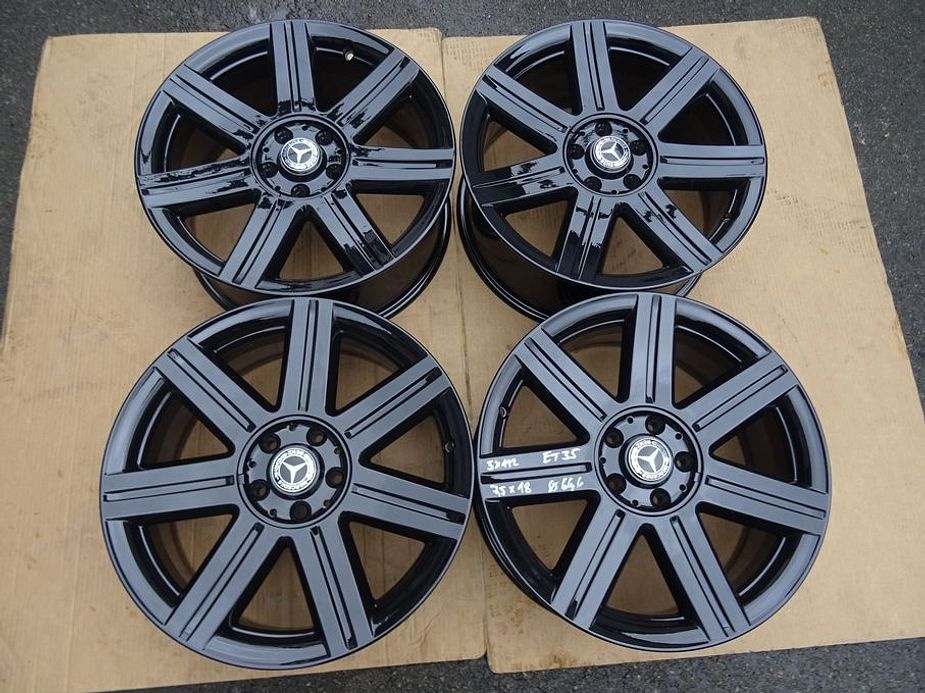 Alu disky černý origo Mercedes,18", 5x112, ET 35 , šíře 7,5