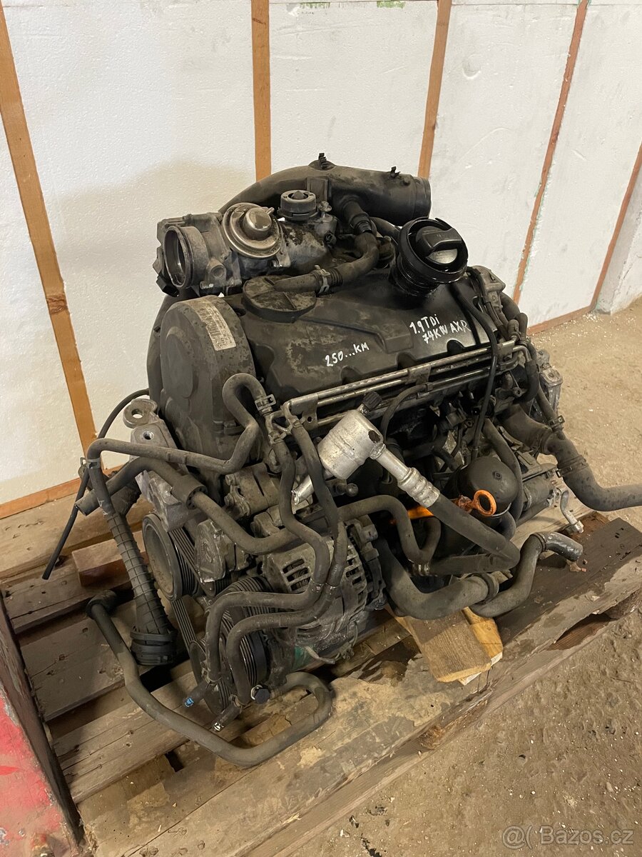 Motor 1.9tdi pd 74 kw