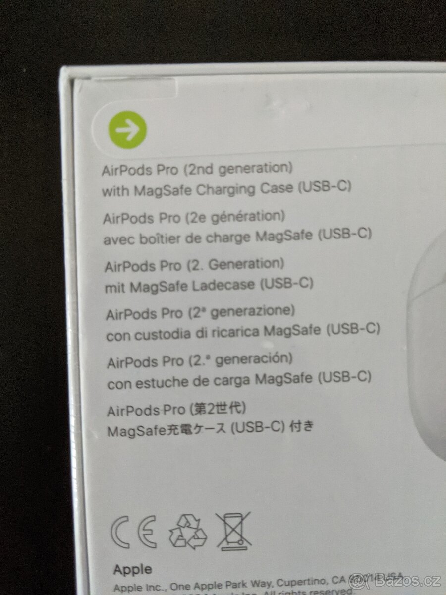 Airpods 2 generace (MQD83ZP/A)