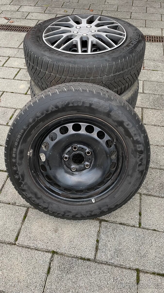 Zimní kompletní kola 215/60 R16 pro Škoda Octavia