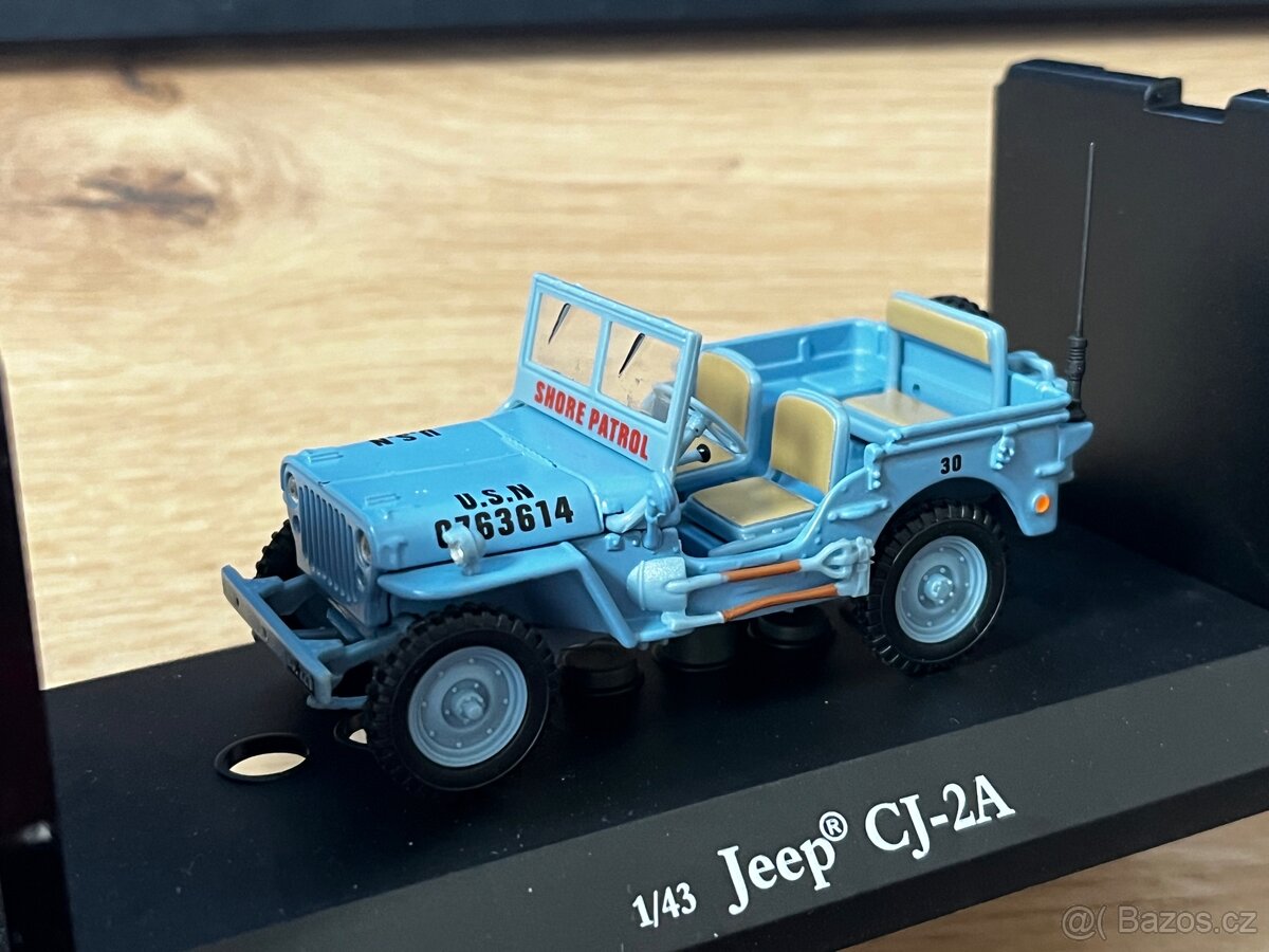 Jeep Willys CJ-2A U.S.N Cararama 1:43 nové