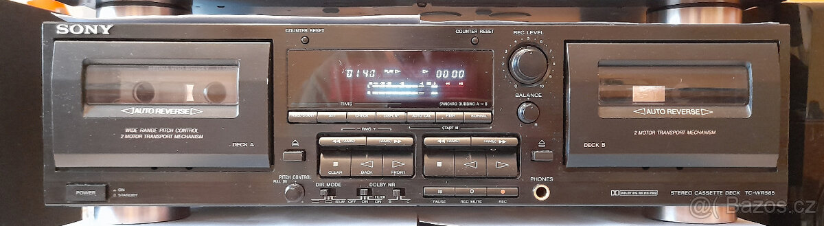 Tape deck Sony TC-WR565 (po servisu)