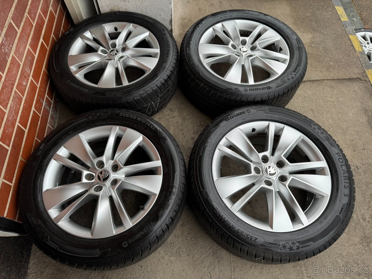 Alu 18" 5x112, orig. škoda Triton KodiaQ, Zimní 75%