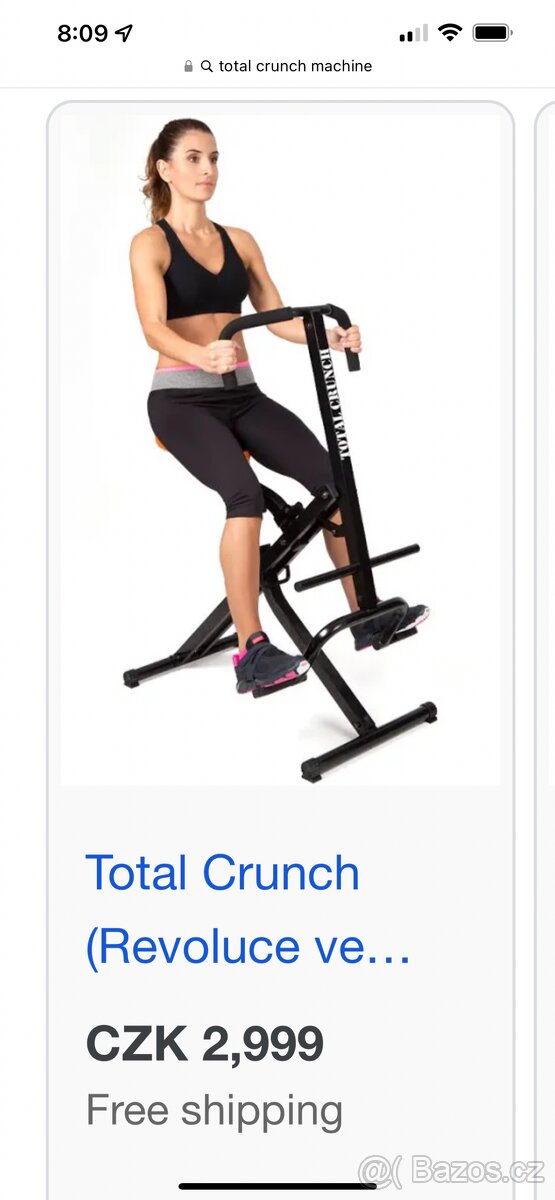 Total Crunch Posilovací Fitness Stroj. Jako Novy $$$$$$$$$$$