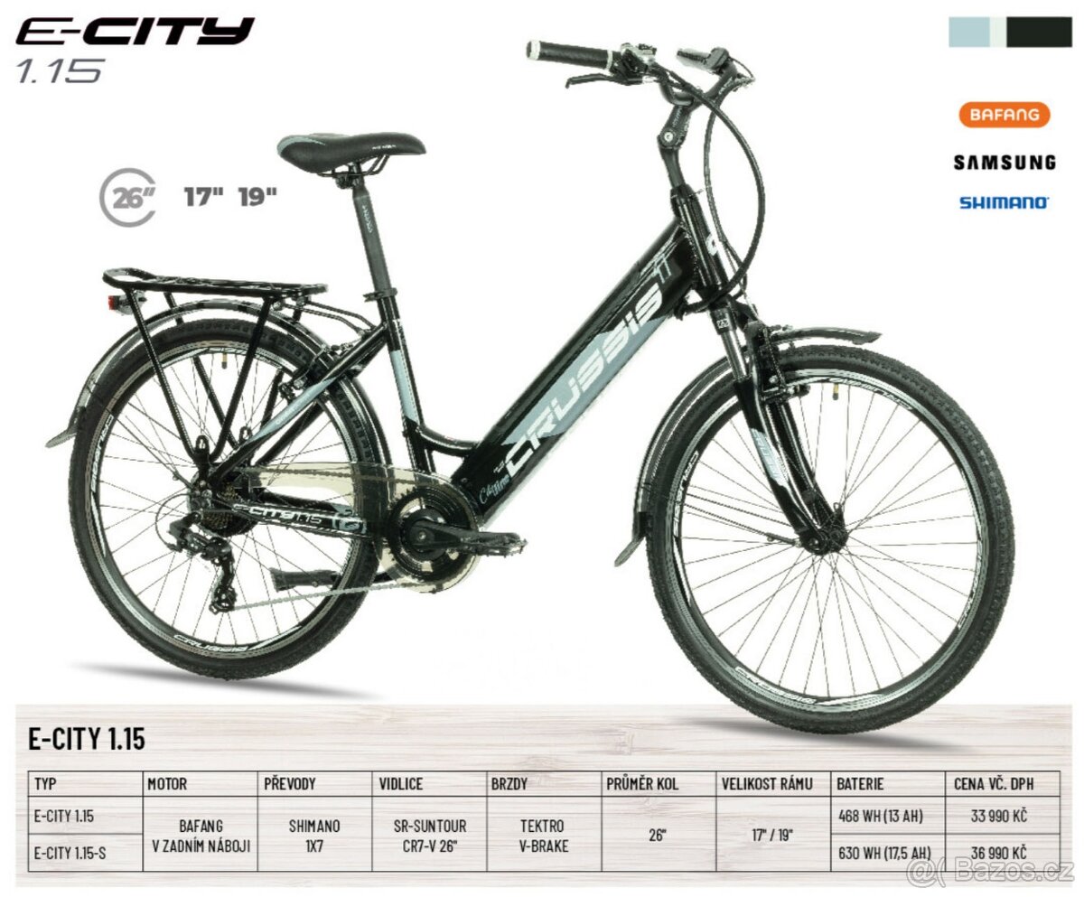 Městské elektrokolo Crussis e-City 1.15+ 19" NOVÉ