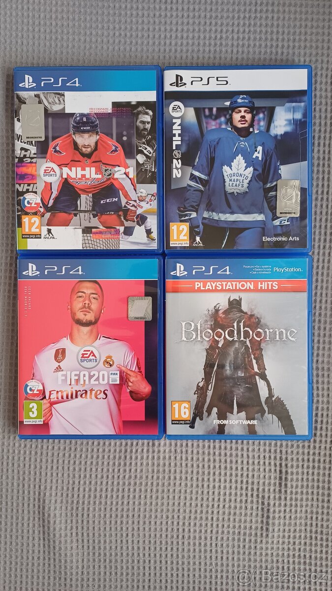 NHL 21, NHL 22, FIFA 20, BLOODBORNE PS4/PS5