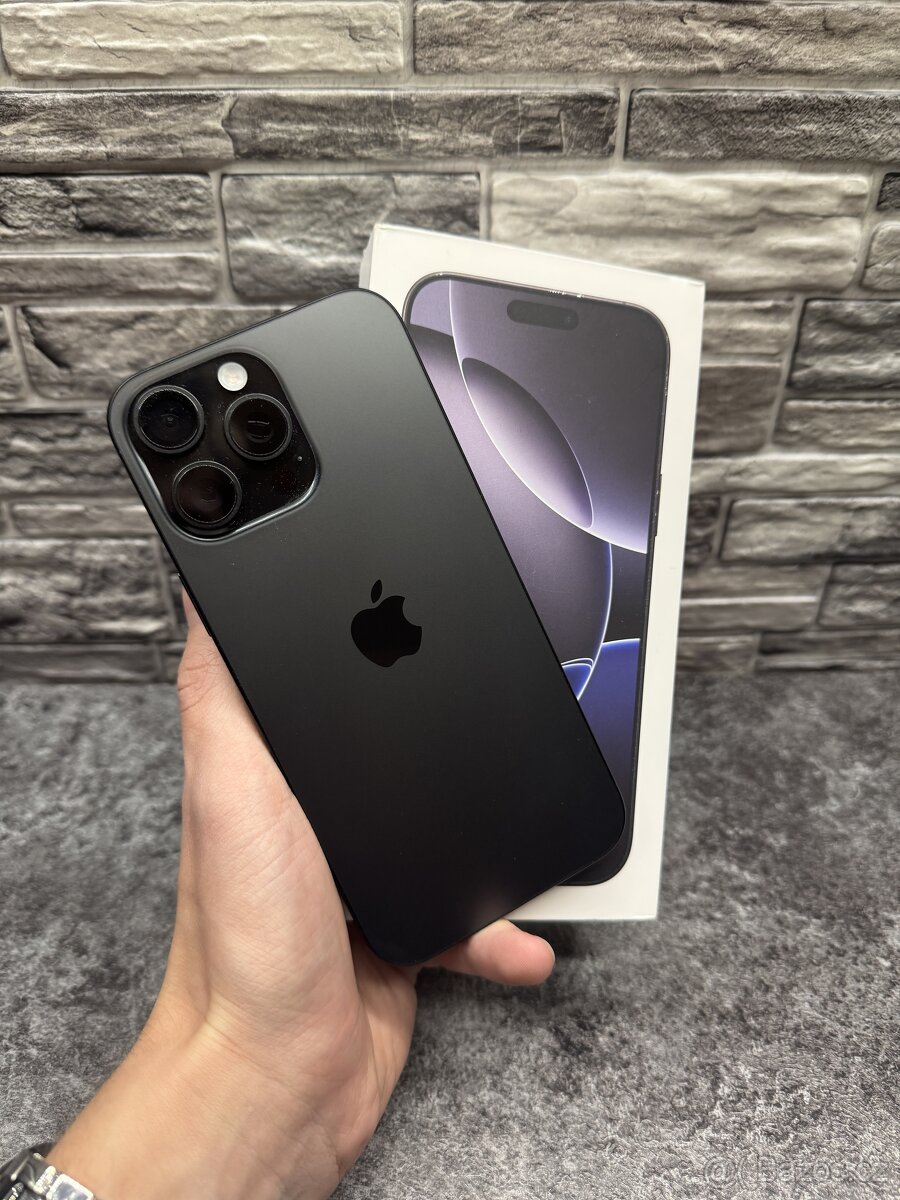 iPhone 16 Pro Max 256GB Black Titanium, baterie 100%