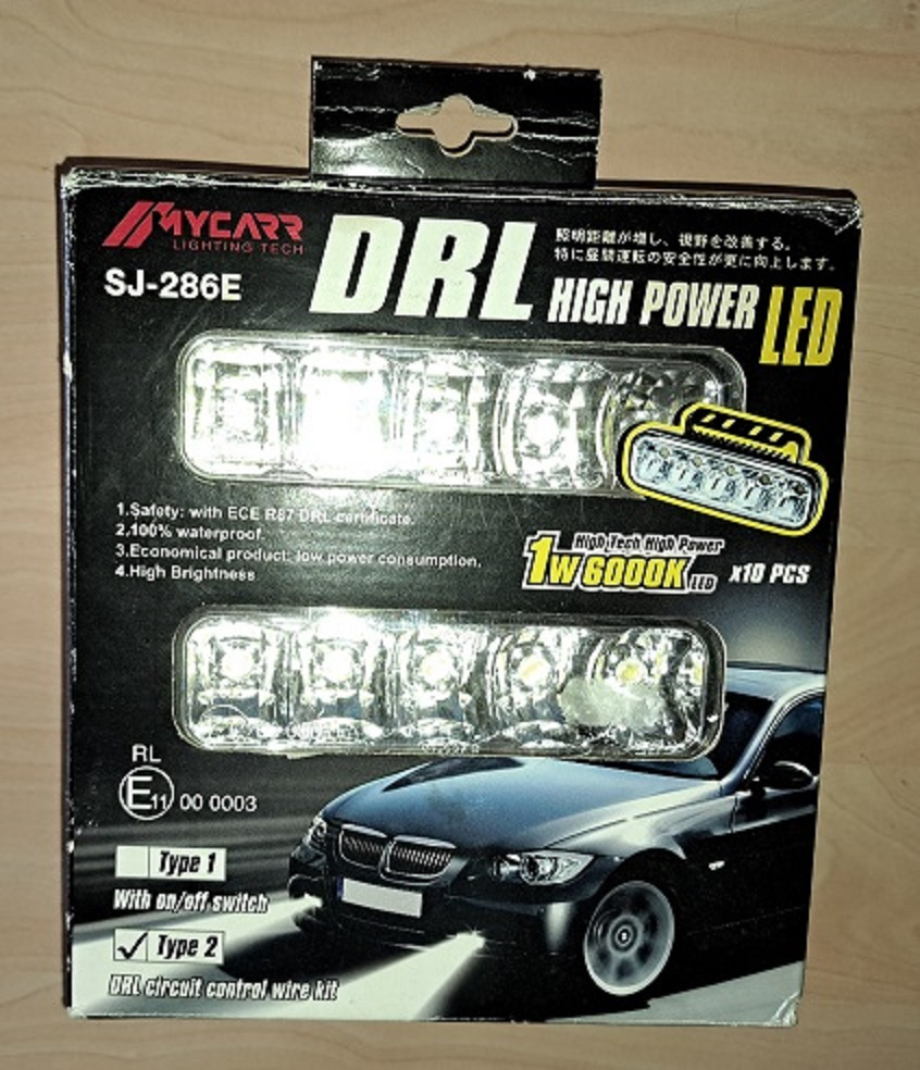 Světla pro denní svícení (Mycarr)-DRL-2x5 LED.12/24V.