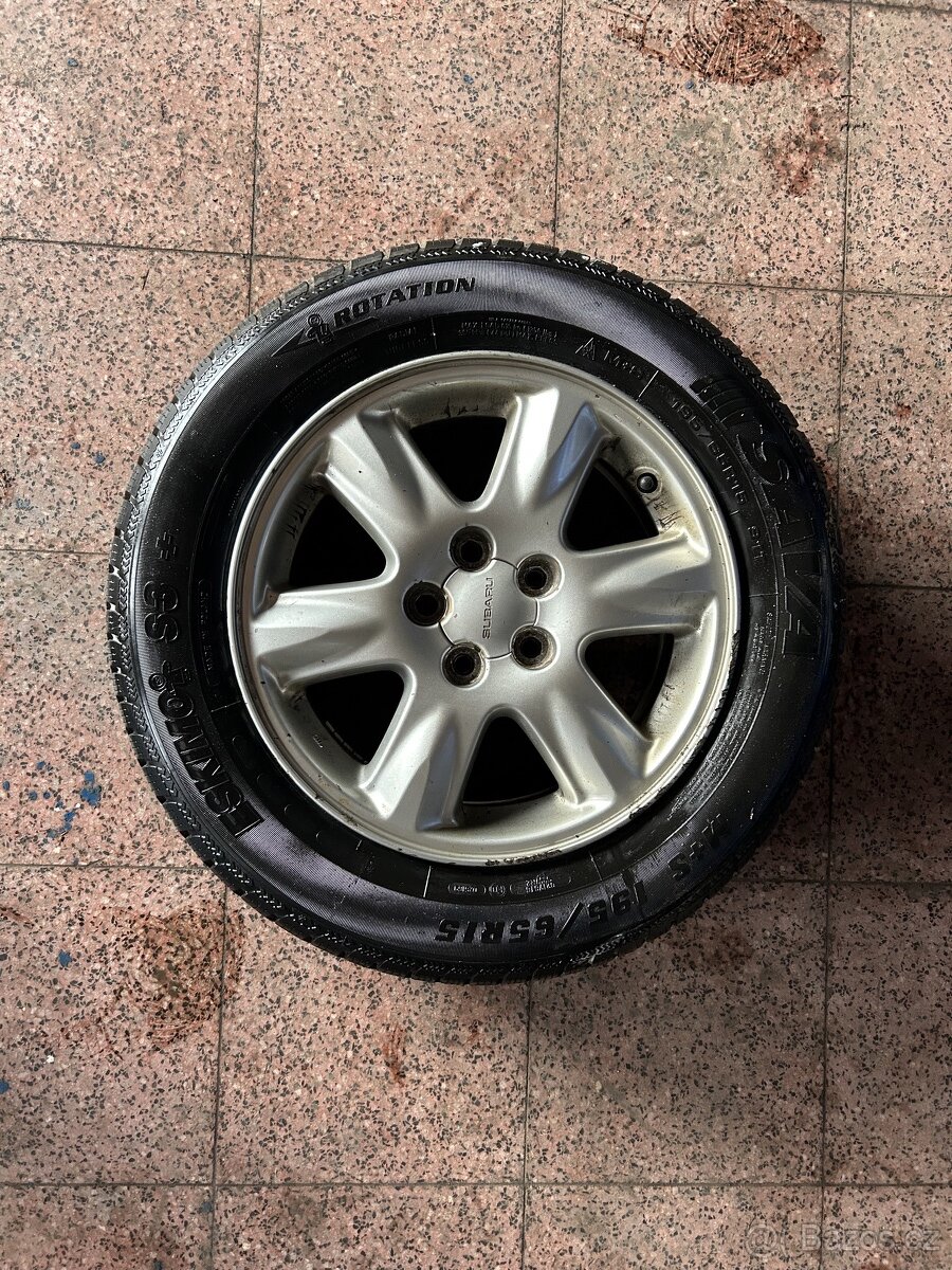 alu kola Subaru , zimní pneu