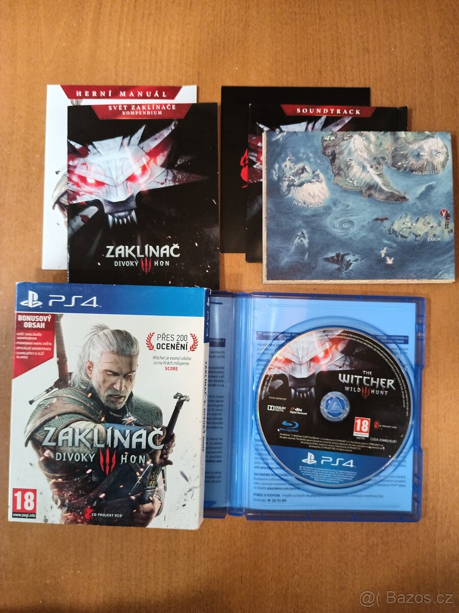 Zaklínač 3 Witcher 3 PS5 PS4 CZ +bonusy