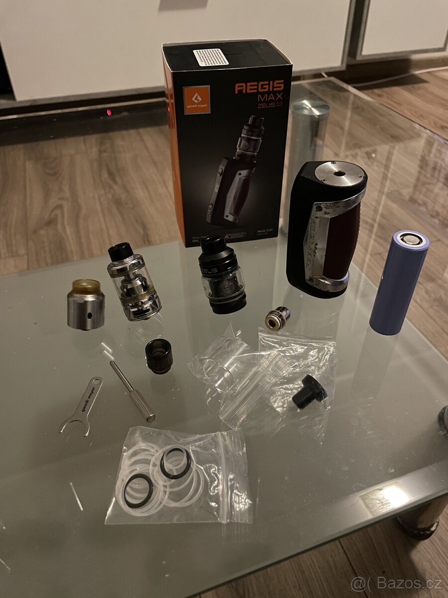 Vaping aegis max zeus+ vše ostatní