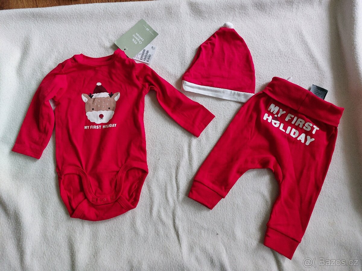 Nový Vánoční set H&M vel. 56 nebo 62