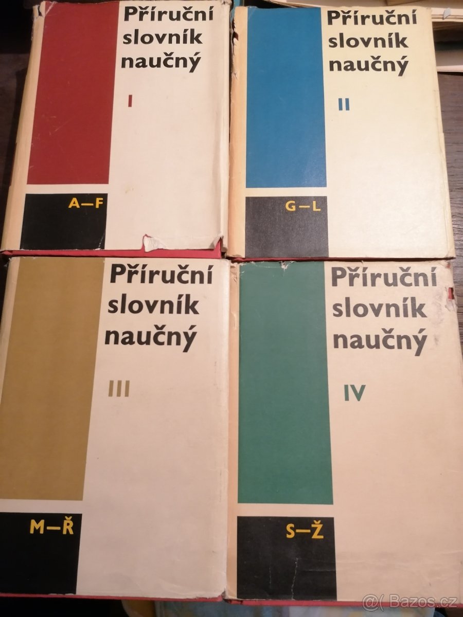 Příruční slovník naučný - 4 velké knihy (Academia 1966)