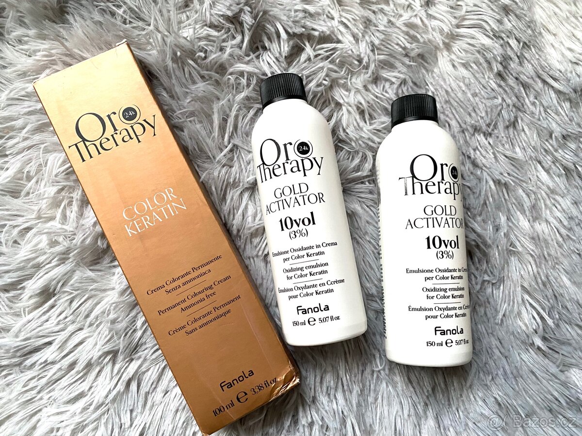 Set Fanola keratin permanentní barva bez amoniaku + Oxidant