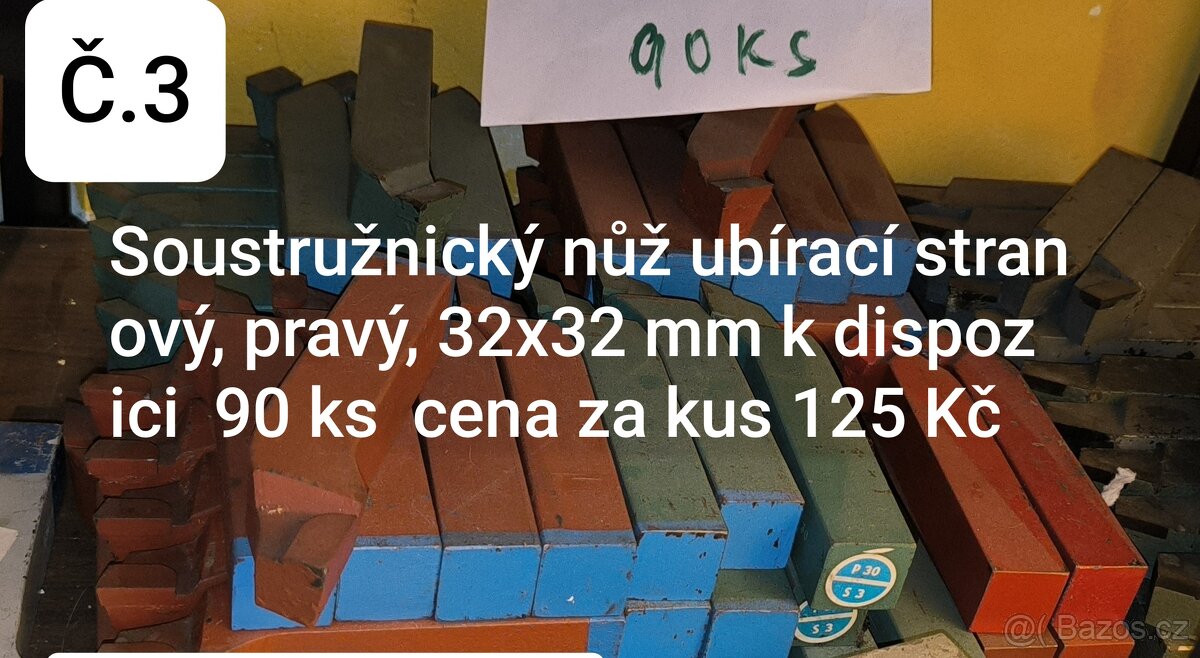 Prodám klasické soustružnické nože .