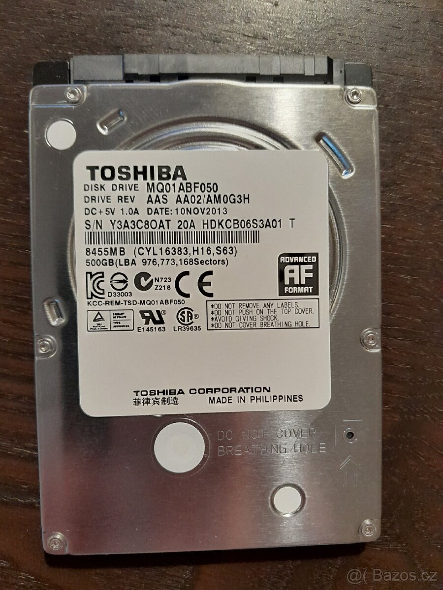 HDD 2,5" 512GB SATA