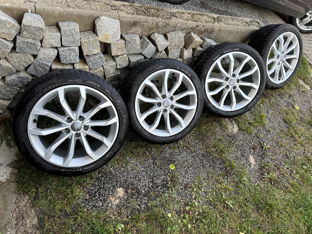 Originál kola Audi 8Jx18" s pneu Dunlop Sportmaxx