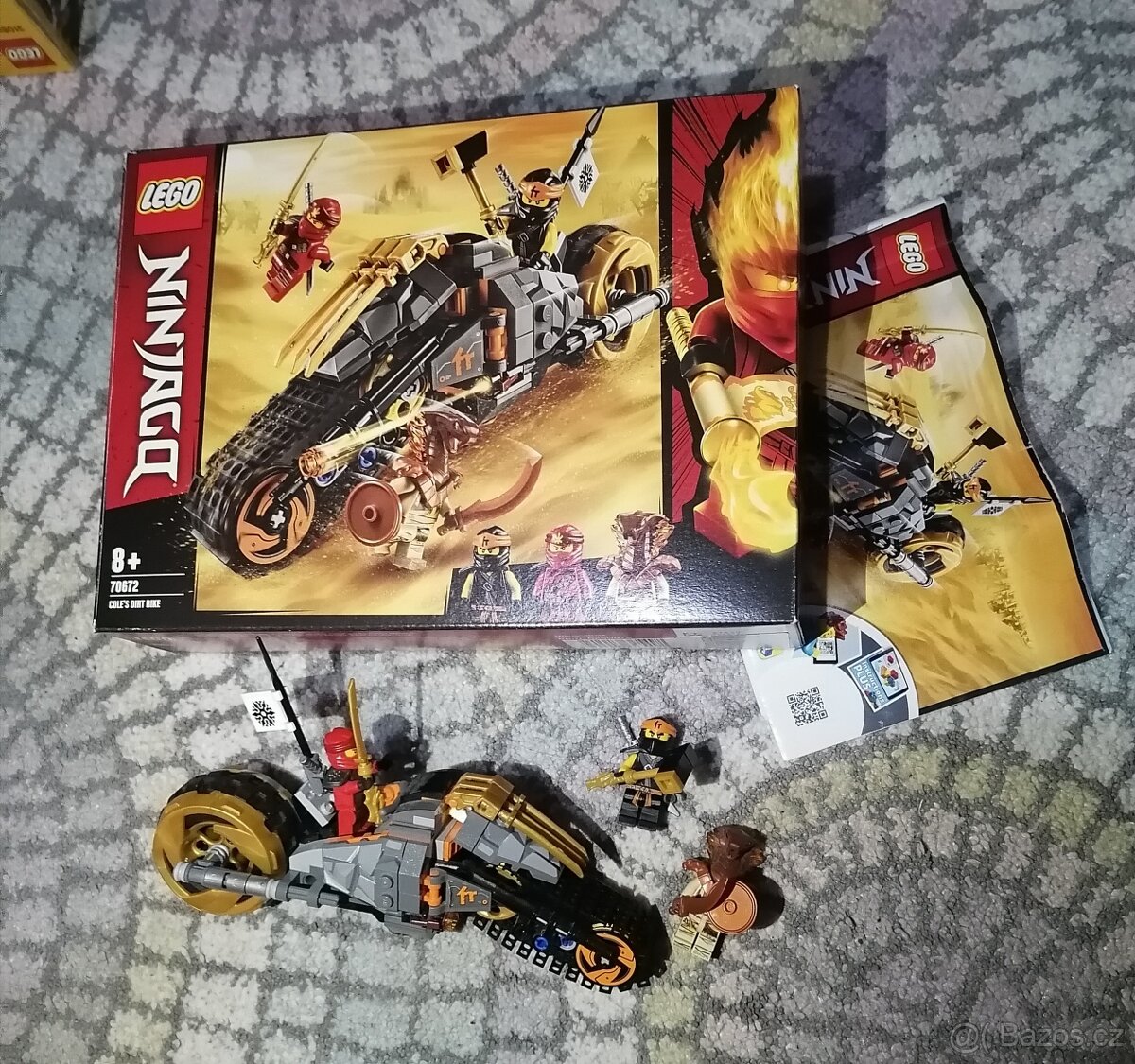 Lego ninjago pásová motorka