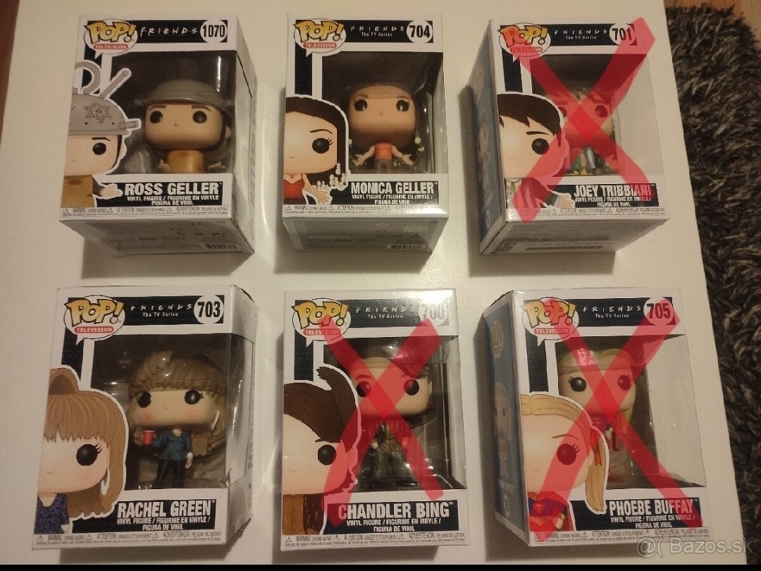 Funko Pop Friends, Priatelia