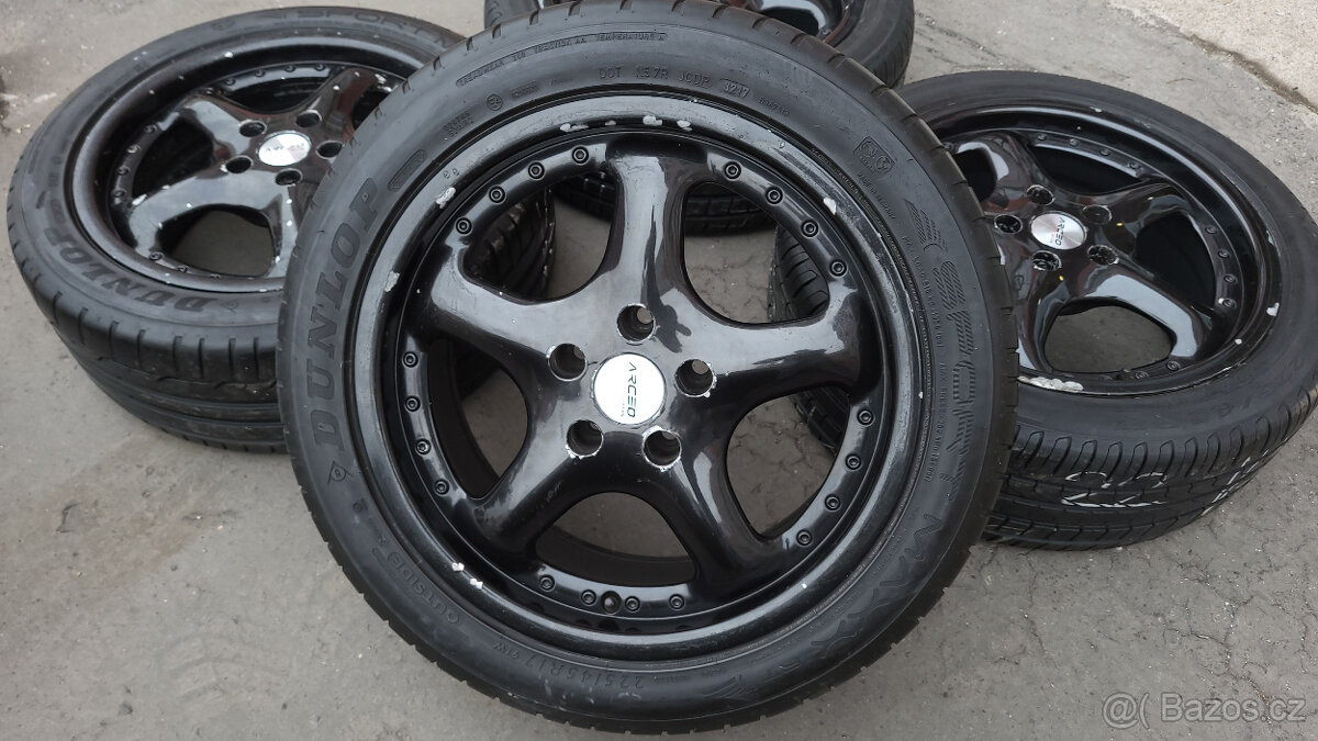 Černá letní ALU 17" 5x112 - Mercedes, Škoda VW, Audi