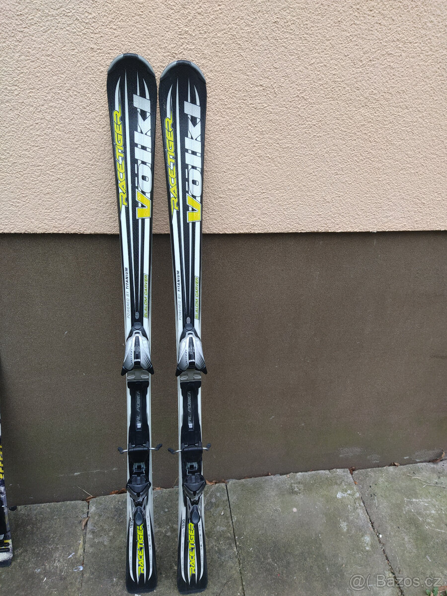 Volkl racetiger SL Titanium, 153 cm. Lyže pro krátký oblouk.