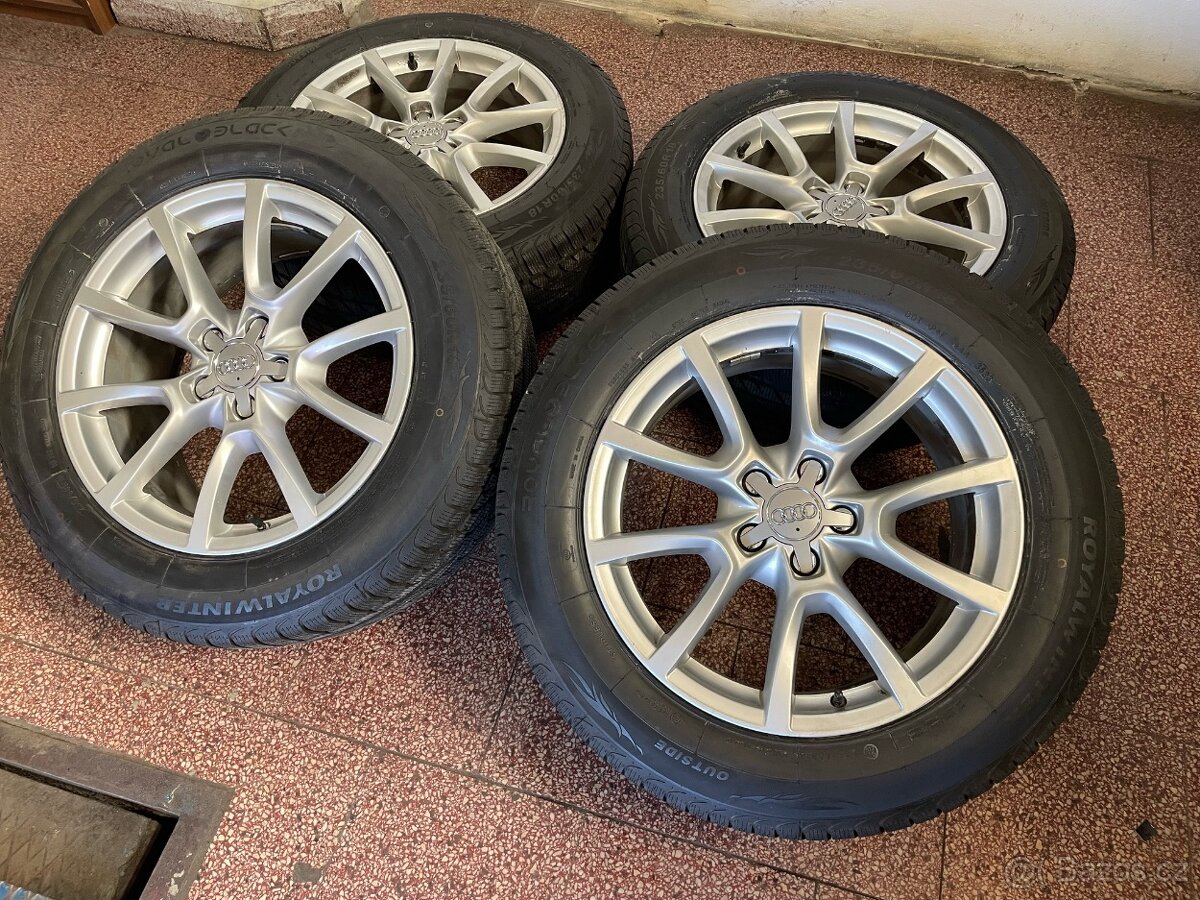 Originální Alu kola Audi 5x112 r18 zimní pneu 8mm