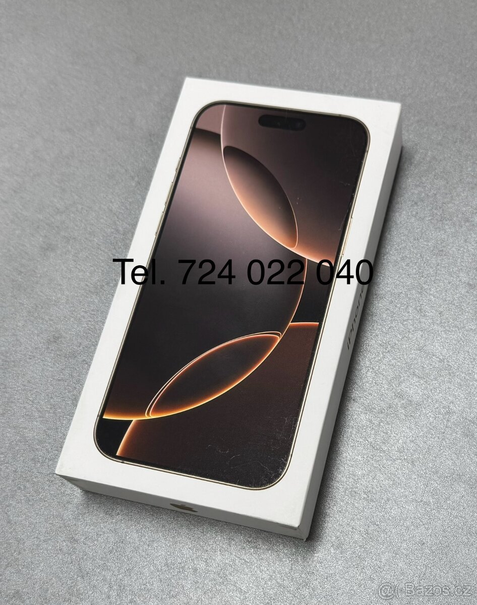 iPhone 16 Pro Max 1TB pouštní titan