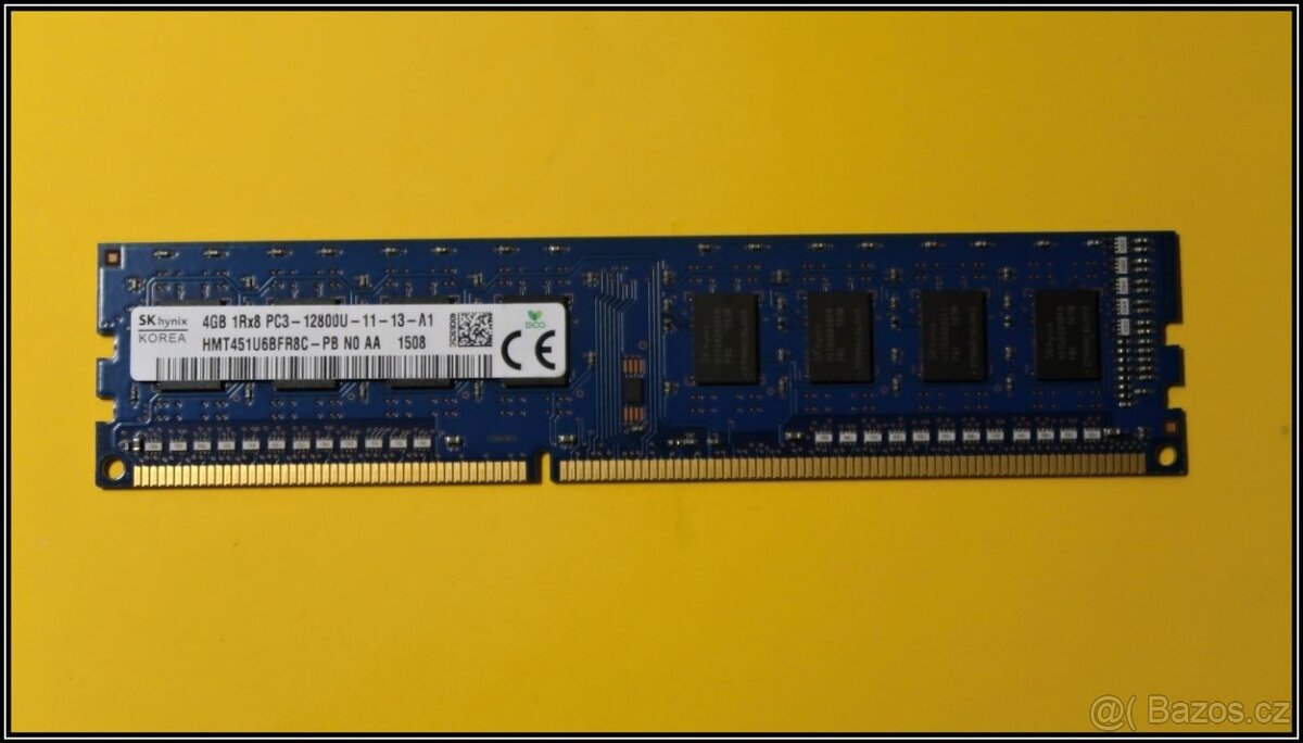 Paměť Hynix 4GB DDR3 PC3-12800U 1600Mhz BFR8C-PB