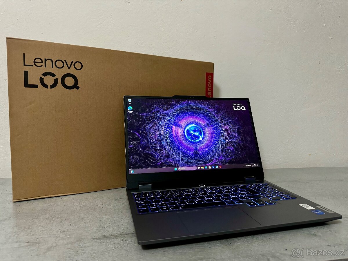 ZÁNOVNÍ HERNÍ NOTEBOOK LENOVO LOQ RTX 4060 - ZÁRUKA