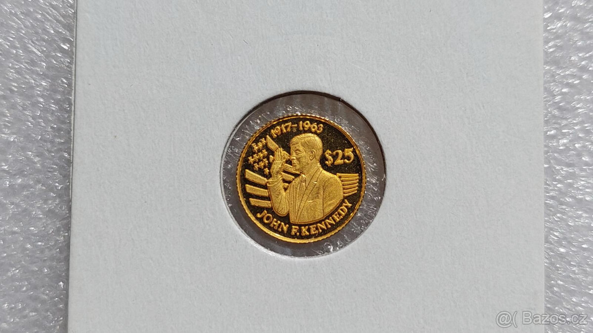 Investiční zlato: 1/25 oz mince Kennedy 1994