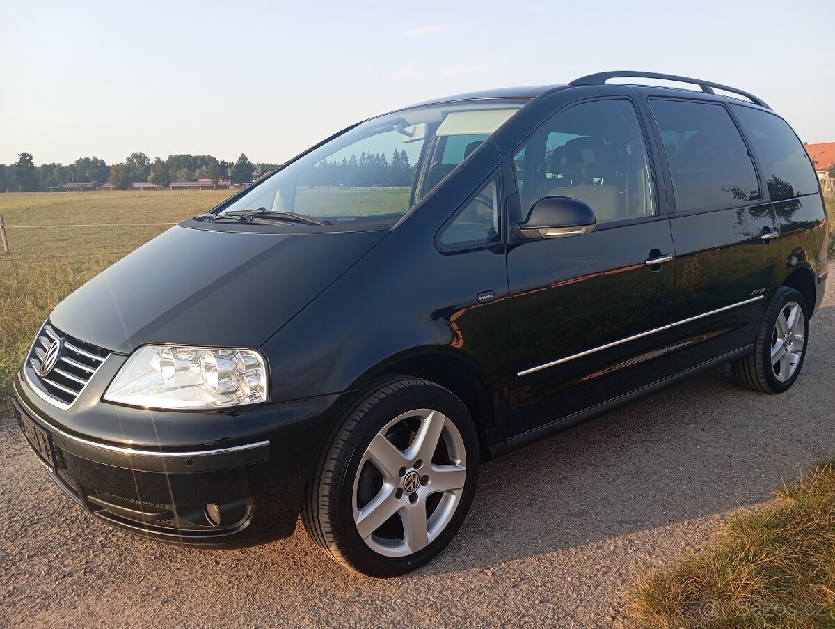 VW Sharan 2.0i 85kw United 1.maj., velmi pěkný stav