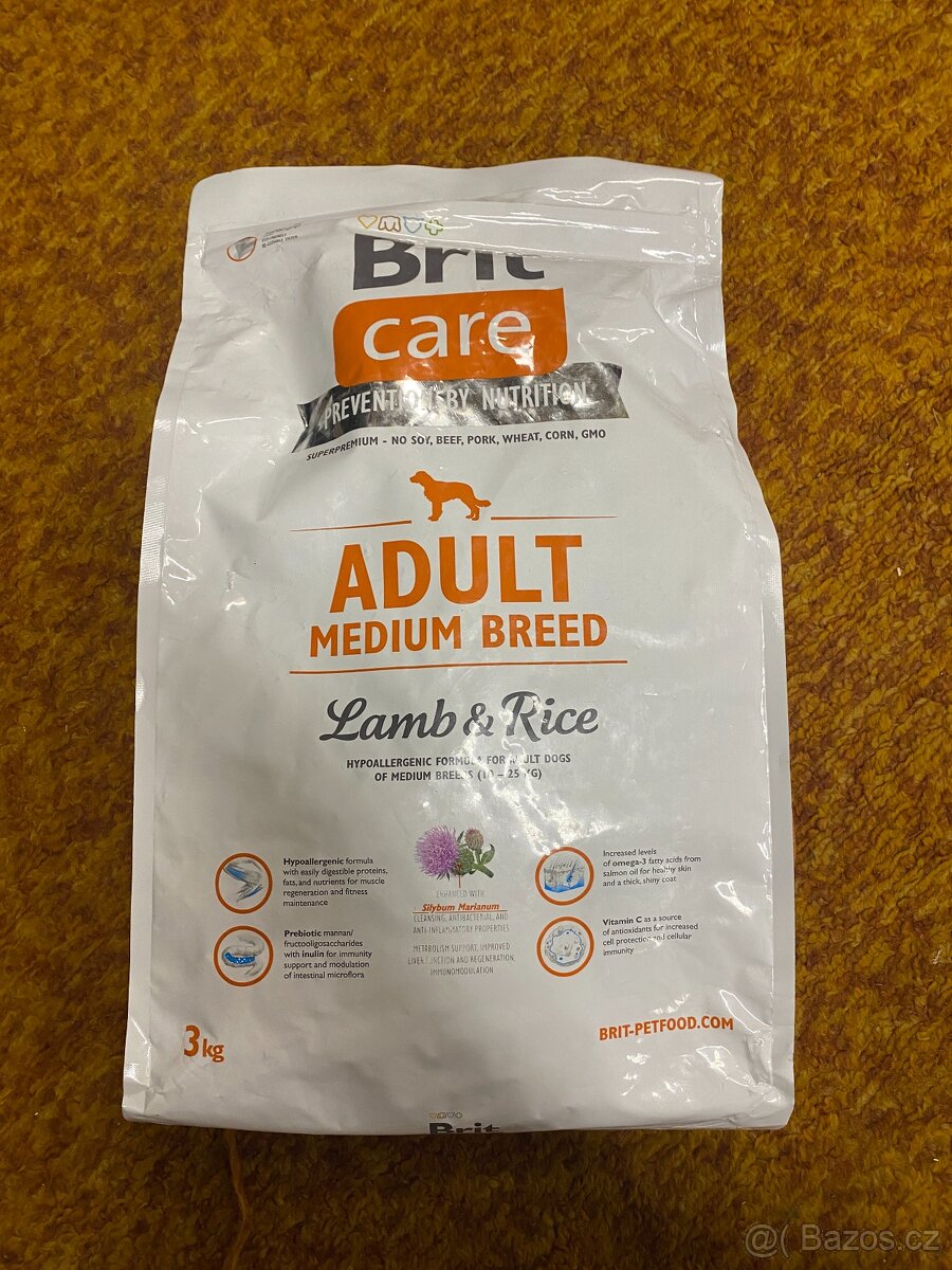 Brit Care Adult Medium Breed 3kg (exp. 7.23)