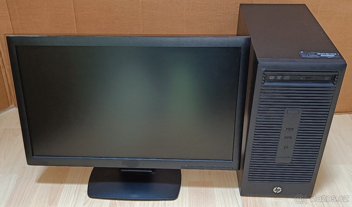 HP 285 G2 MT,AMD A6-6400B,WIN 10,HDD 1TB,RAM 8GB,monitor LG