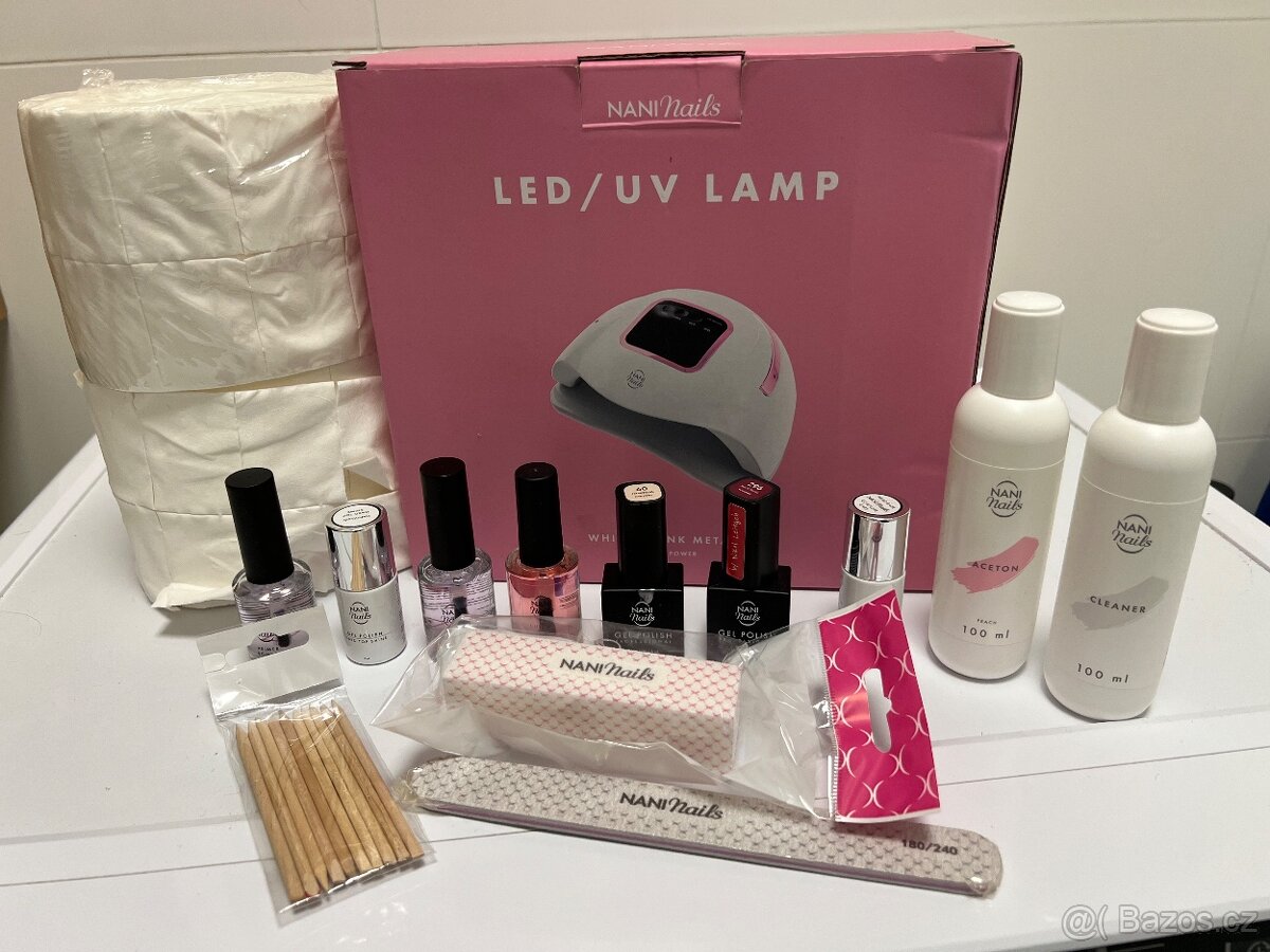 UV lampa + kompletní set na gel lack