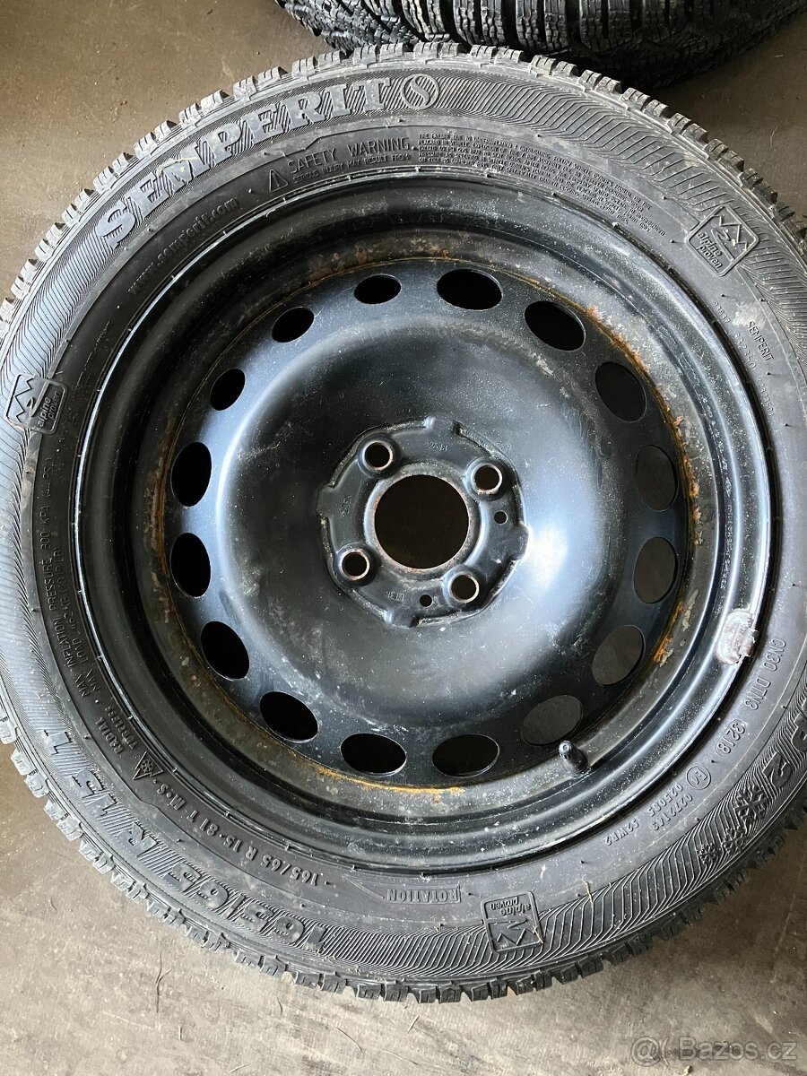 Zimní kola plechy 15" 165/65 R15