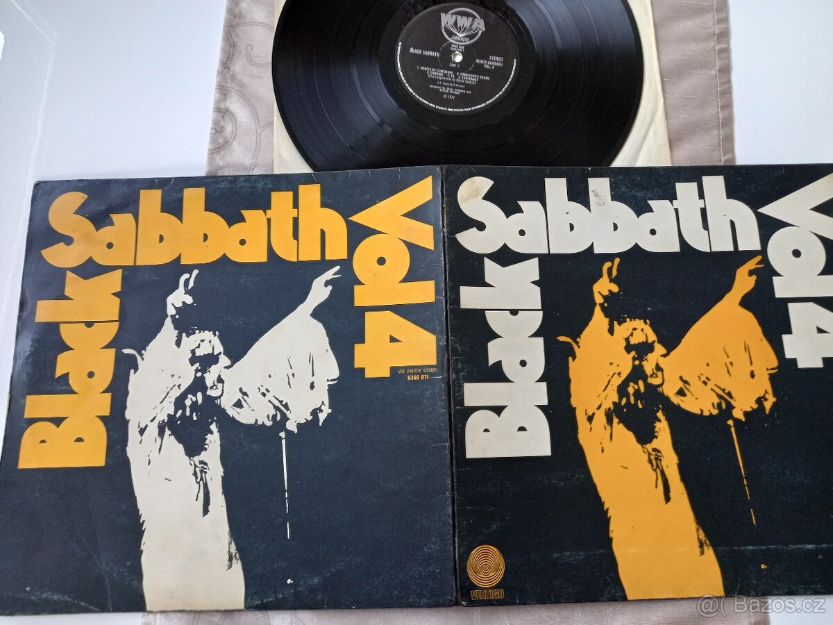 BLACK  SABBATH   „Vol. 4 „ /WWA  1972 / rozkl. ob ,skvely s