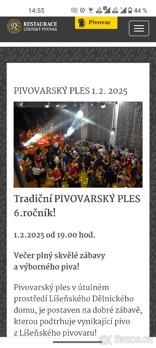 Pivovarský ples 1.2.2025