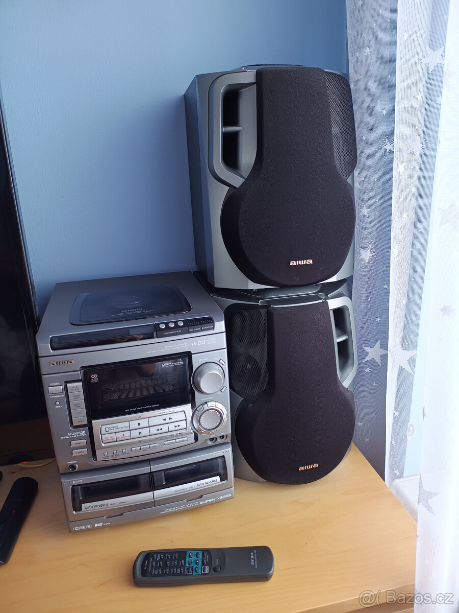 Věž AIWA NSX-5506 + 2x reproduktor