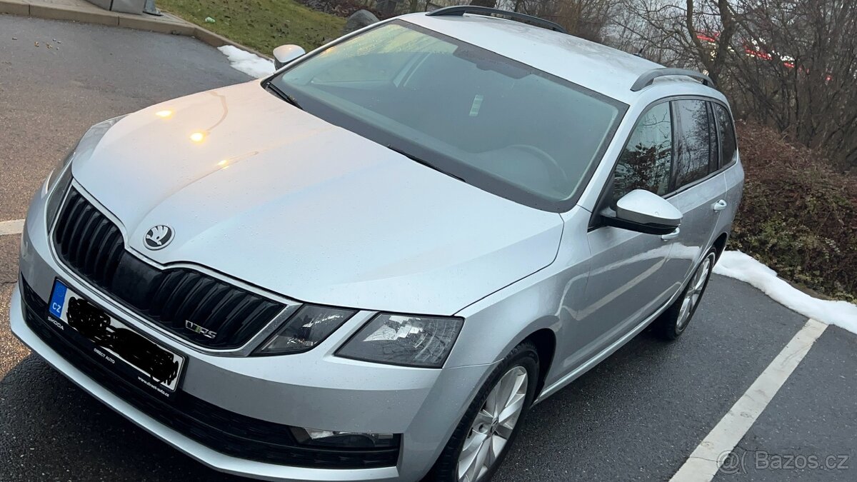 Škoda Octavia 3 přední nárazník stříbrná metalíza