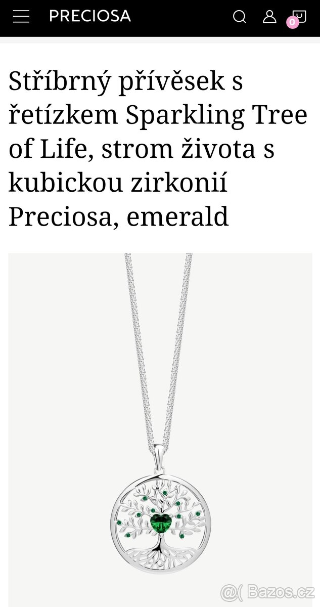 Přívěsek strom života Preciosa